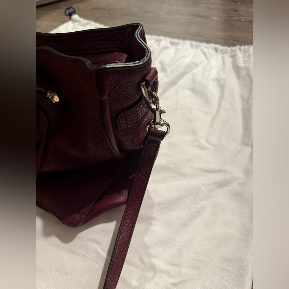 Rebecca Minkoff Burgundy Leather Satchel - Picture 9 of 12